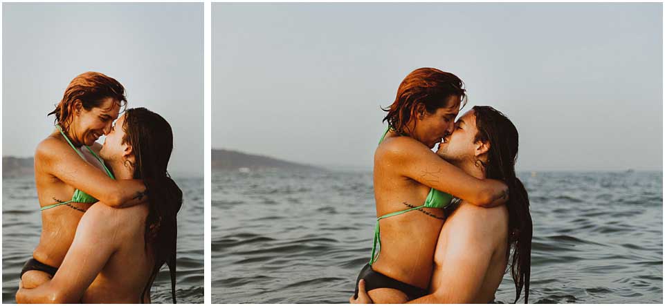 fotos de pareja en el interior del mar